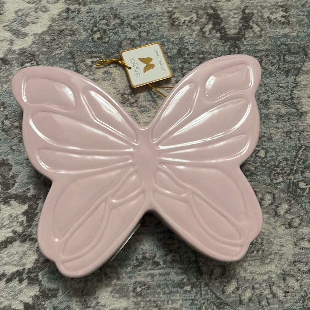 Butterfly ceramic bank